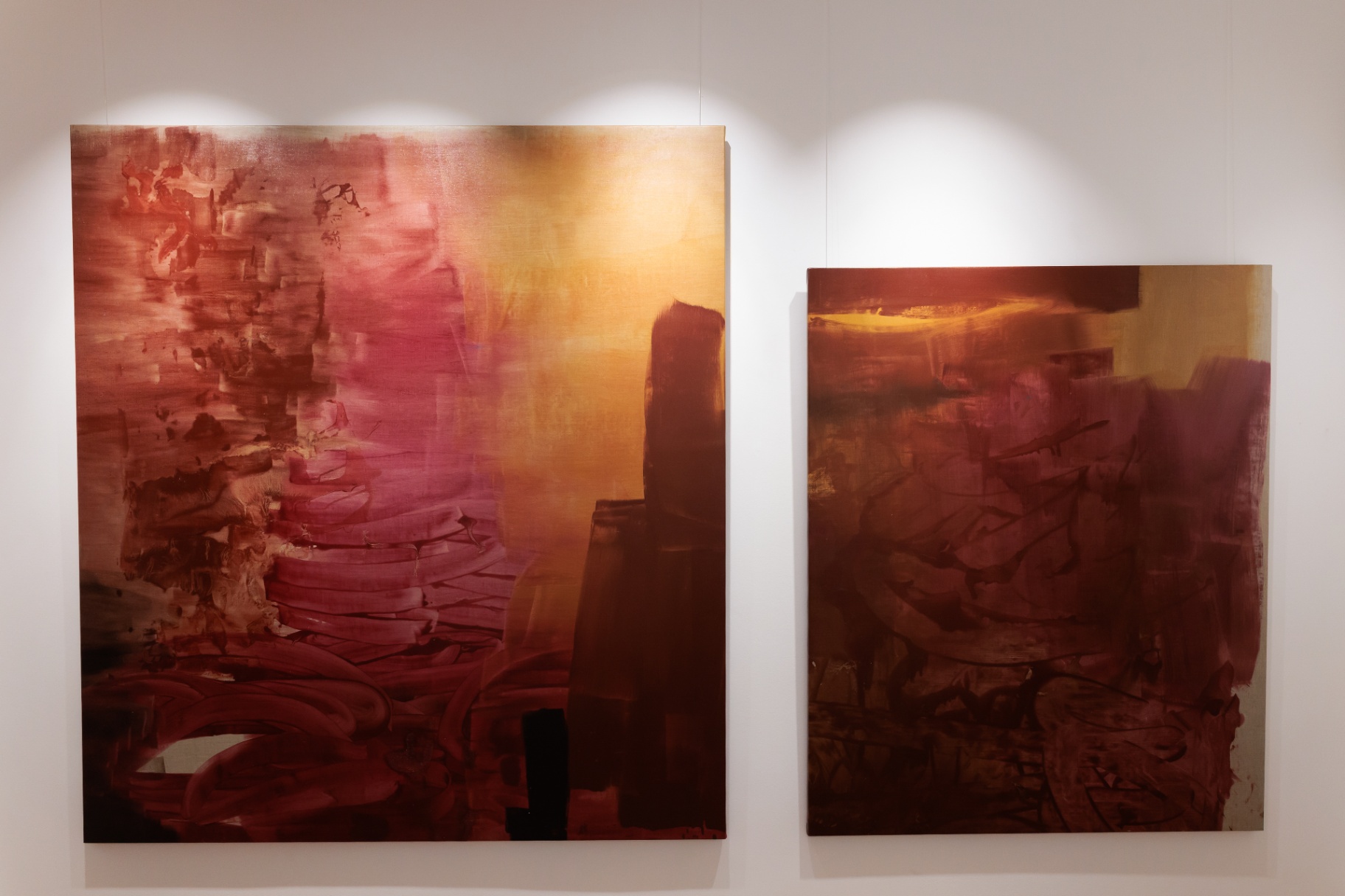 Arteries of Silk I — oil and pigment on linen